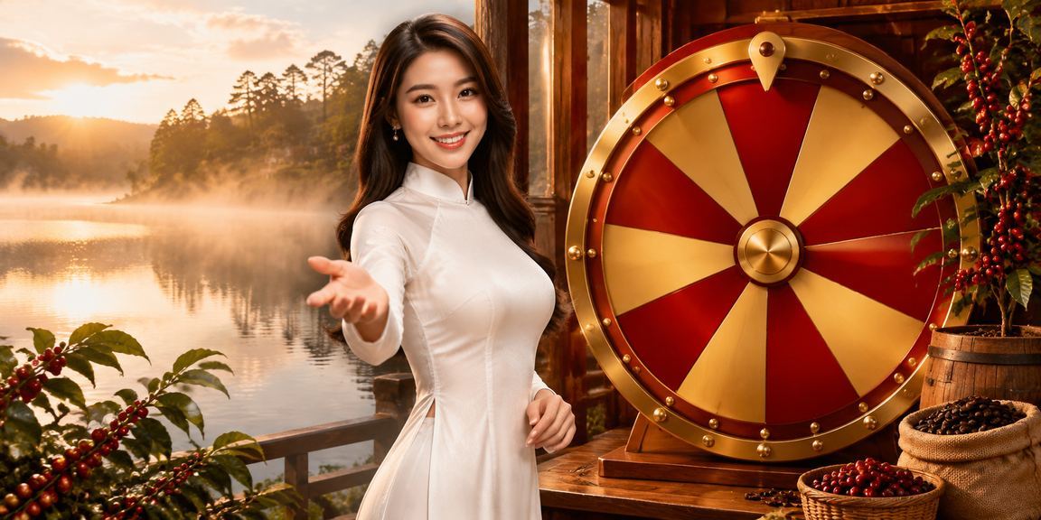 Người chơi Việt Nam tham gia may mắn trúng thưởng tại Đà Lạt với trang phục áo dài